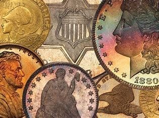 A closeup look at the coins of different era